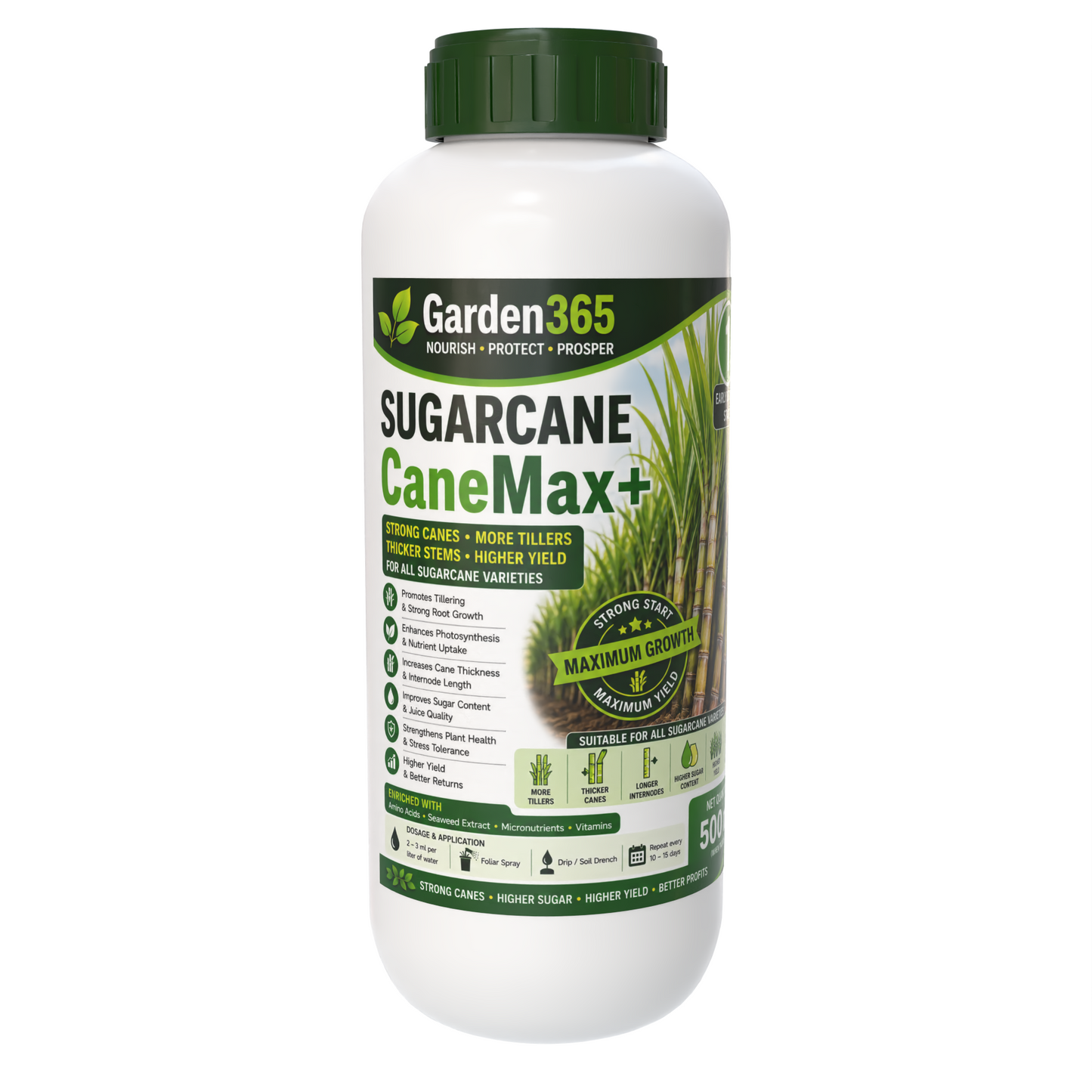 Sugarcane Yield Booster Kit – Sugarcane 1 CaneMax+ | Sugarcane 2 CaneBulk+ | Sugarcane 3 YieldMax+ for Higher Yield, More Tillers, Increased Sugar Recovery & Better Profits