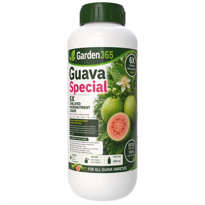 Guava Special Micronutrient Fertilizer  (अमरूद | ಸೀಬೆಹಣ್ಣು | జామ | கொய்யாப்பழம் | പേരയ്ക്ക)  EDTA Chelated 100% Water Soluble Fertilizer – 400g per Acre