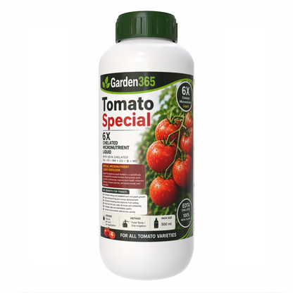 Tomato Special – 6X Chelated Micronutrient Liquid with EDTA Chelated Zn + Fe + Mn + Cu + B + Mo for Strong Growth, Better Flowering, Improved Fruit Set, Higher Yield & Quality