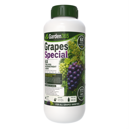 Grapes Special Micronutrient Fertilizer  (अंगूर | ದ್ರಾಕ್ಷಿ | ద్రాక్ష | திராட்சை | മുന്തിരി)  EDTA Chelated 100% Water Soluble Fertilizer – 400g per Acre