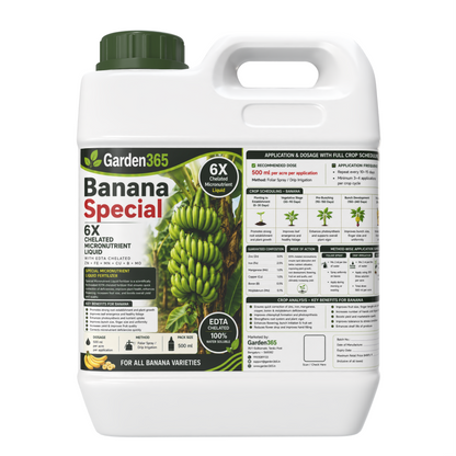 Banana Special Micronutrient Fertilizer  (केला | ಬಾಳೆಹಣ್ಣು | అరటి | வாழைப்பழம் | വാഴപ്പഴം)  EDTA Chelated 100% Water Soluble Fertilizer – 400g per Acre