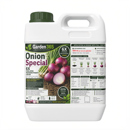 Onion Special Micronutrient Fertilizer  (प्याज | ಈರುಳ್ಳಿ | ఉల్లిపాయ | வெங்காயம் | ഉള്ളി)  EDTA Chelated 100% Water Soluble Fertilizer – 400g per Acre