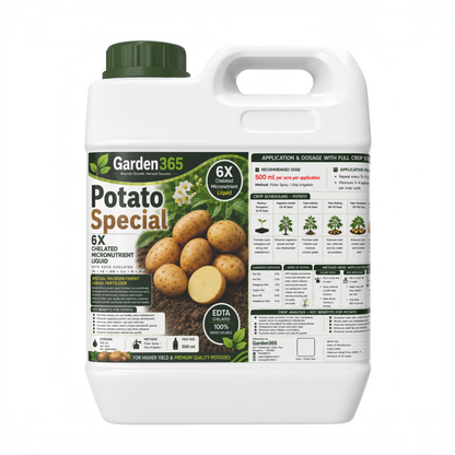 Potato Special Micronutrient Fertilizer  (आलू | ಆಲೂಗಡ್ಡೆ | బంగాళదుంప | உருளைக்கிழங்கு | ഉരുളക്കിഴങ്ങ്)  EDTA Chelated 100% Water Soluble Fertilizer – 400g per Acre