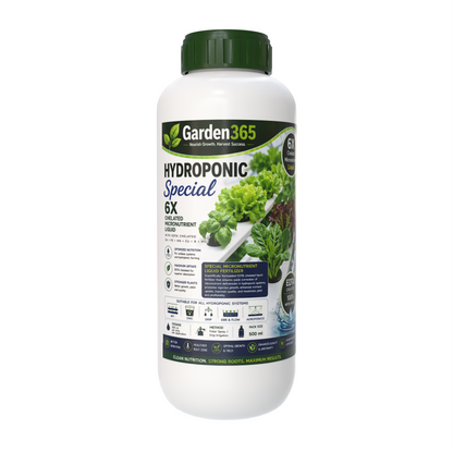 Hydroponic Special – 6X Chelated Micronutrient Liquid with EDTA Chelated Zn + Fe + Mn + Cu + B + Mo for Hydroponic Systems, Better Nutrient Uptake, Growth, Yield & Quality