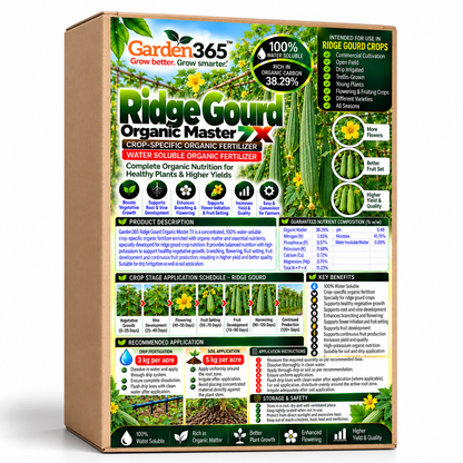 Ridge Gourd Organic Master 7X Crop-Specific Organic Fertilizer Water Soluble Organic Fertilizer