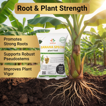 Banana Special Plant Food – Growth & Bunch Booster for Strong Plants, Bigger Bunches & Higher Yield (Apply Up to 20 Plants)
