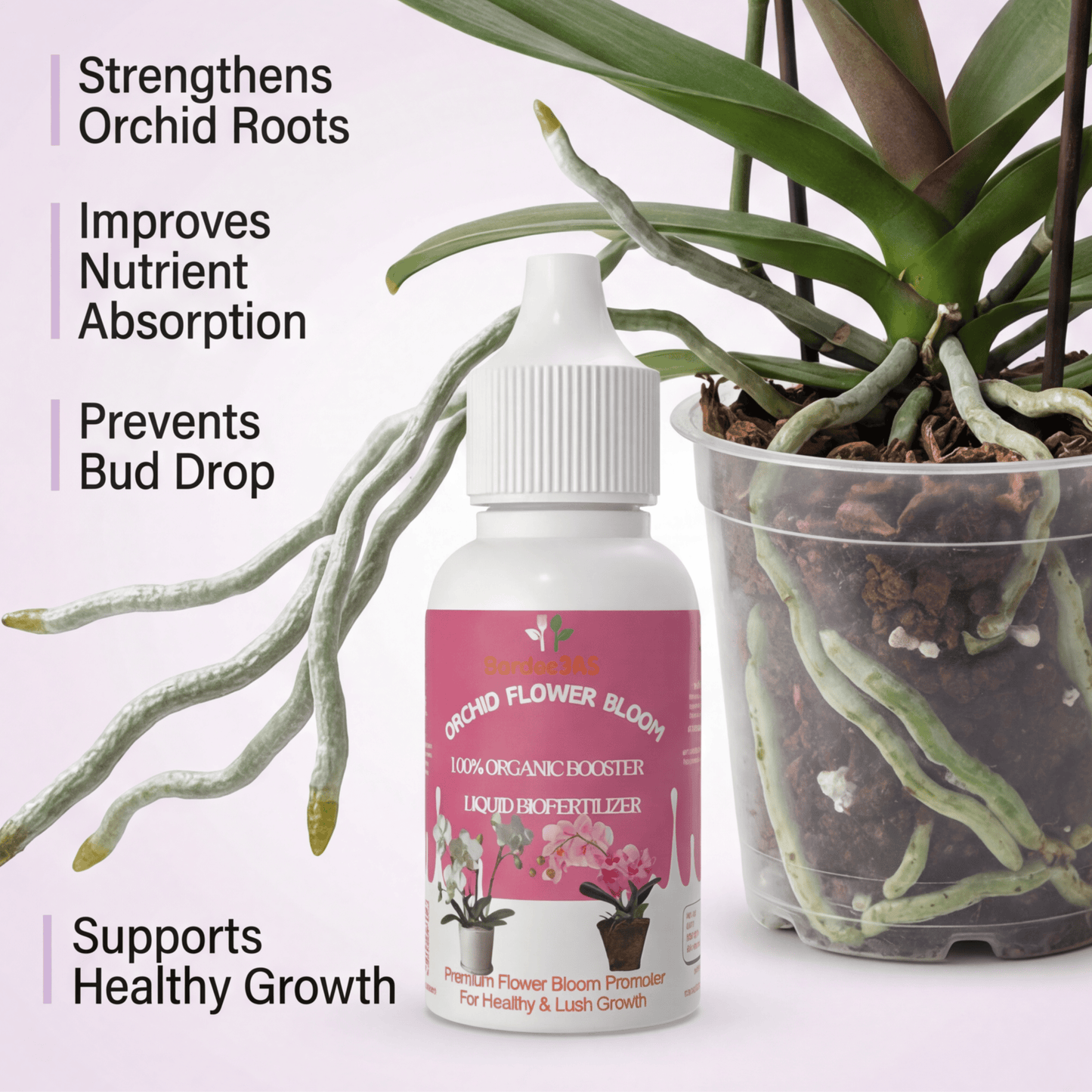 Orchid Flower Bloom – Organic Bio Fertilizer for Orchid 50 ml | Makes upto 10 Ltr