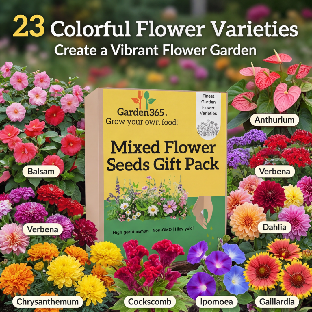 Mixed Flower Seeds Gift Pack (23 Varieties | 3000+ Seeds)