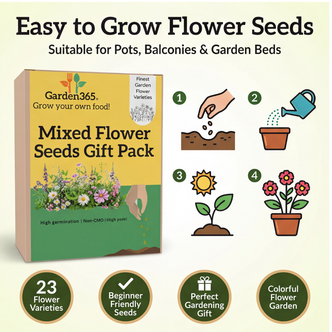 Mixed Flower Seeds Gift Pack (23 Varieties | 3000+ Seeds)
