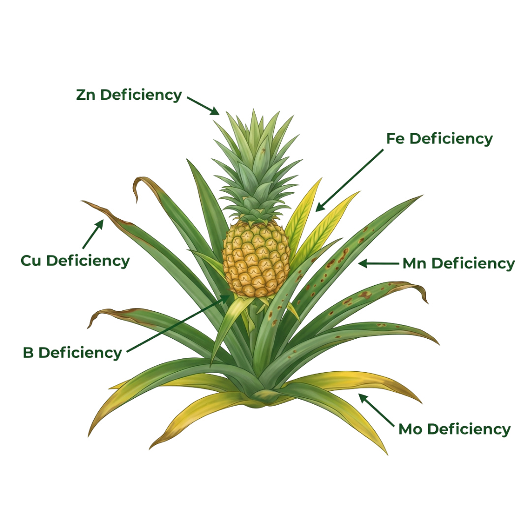Pineapple Special Micronutrient Fertilizer  (अनानास | ಅನಾನಸ್ | అనాసపండు | அன்னாசி | അനാനാസ്)  EDTA Chelated 100% Water Soluble Fertilizer – 400g per Acre