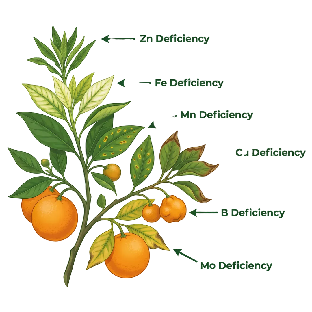 Orange Special Micronutrient Fertilizer  (संतरा | ಕಿತ್ತಳೆ | కమలా పండు | ஆரஞ்சு | ഓറഞ്ച്)  EDTA Chelated 100% Water Soluble Fertilizer – 400g per Acre