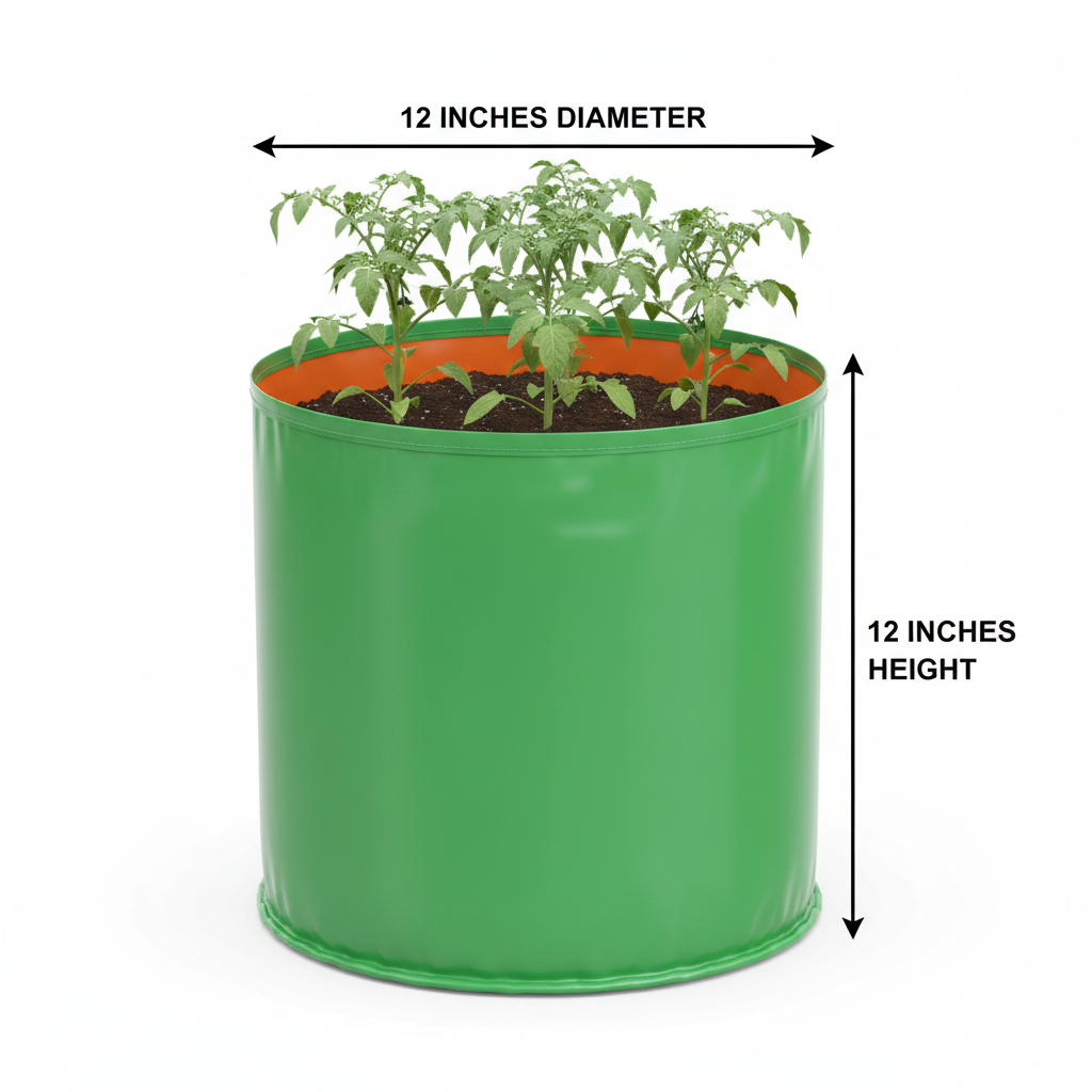 Garden365 HDPE Grow Bag 12x12 | 260 GSM Durable & Reusable for Terrace & Kitchen Gardening