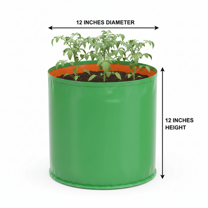 Garden365 HDPE Grow Bag 12x12 | 260 GSM Durable & Reusable for Terrace & Kitchen Gardening