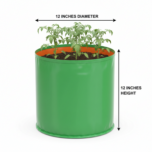 Garden365 HDPE Grow Bag 12x12 | 260 GSM Durable & Reusable for Terrace & Kitchen Gardening