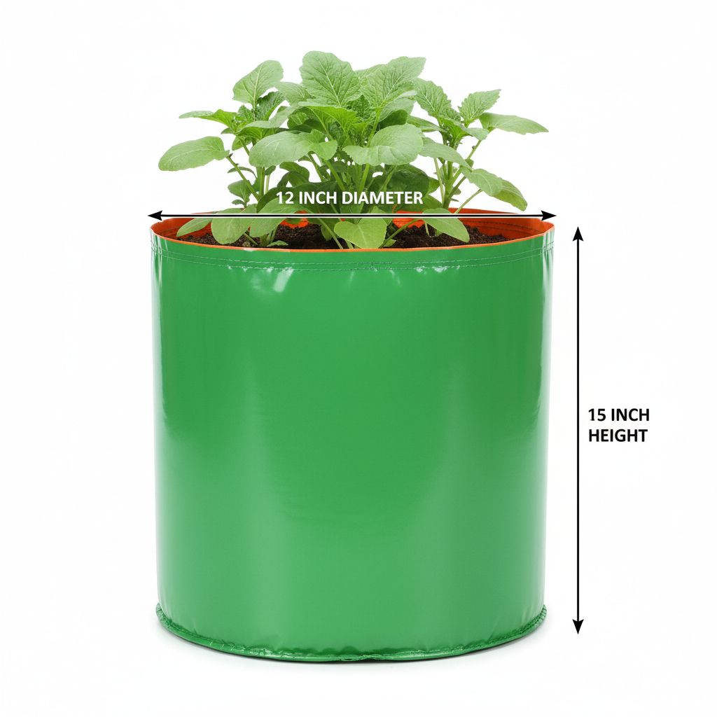 Garden365 HDPE Grow Bag 12x15 | 260 GSM Heavy-Duty, Durable & Reusable