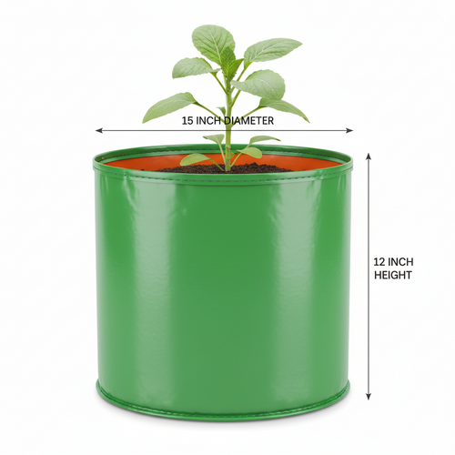 Garden365 HDPE Grow Bag 15x12 | 260 GSM Heavy-Duty & Reusable for Terrace & Kitchen Gardening