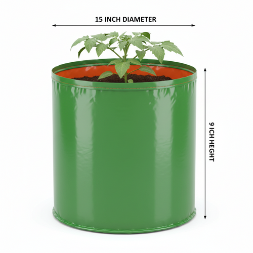 Garden365 HDPE Grow Bag 15x9 | 260 GSM Durable & Reusable HDPE grow bags  for Terrace & Kitchen Gardening