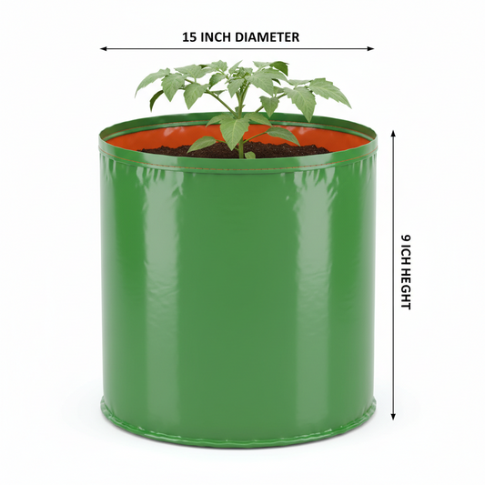 Garden365 HDPE Grow Bag 15x9 | 260 GSM Durable & Reusable HDPE grow bags  for Terrace & Kitchen Gardening