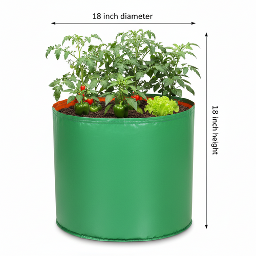 Garden365 HDPE Grow Bag 18x18 | 260 GSM Extra Large & Durable for Terrace & Kitchen Gardening