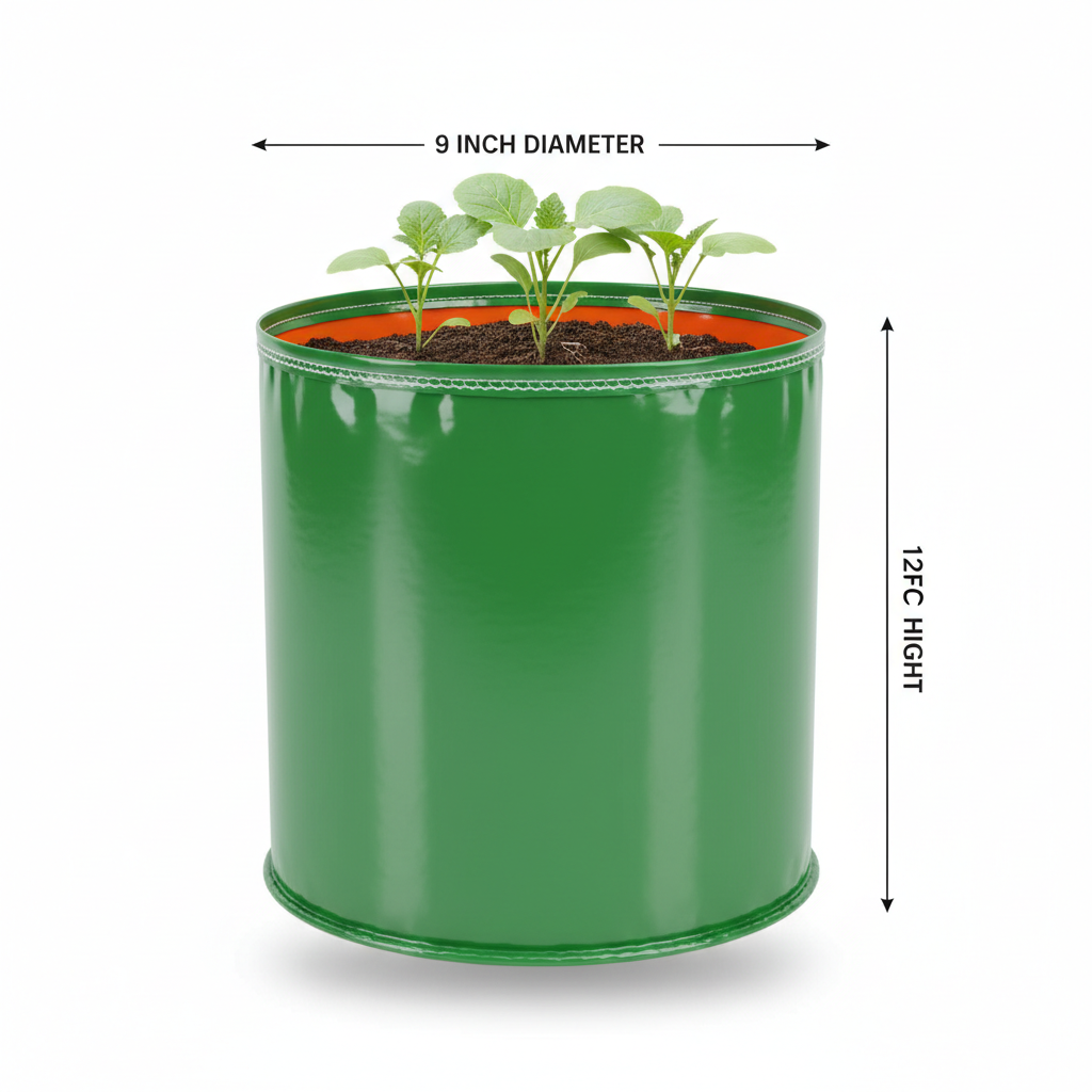 Garden365 HDPE Grow Bag 9x12 | 260 GSM Heavy-Duty & Reusable for Terrace & Kitchen Gardening